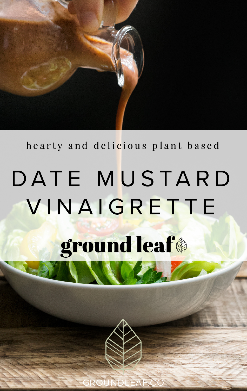 Learn how to make a delicious vegan date mustard vinaigrette.