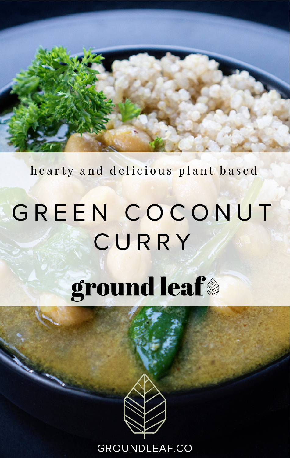 Recipe for how to make a delicious green coconut curry in the instant pot. | Groundleaf.co