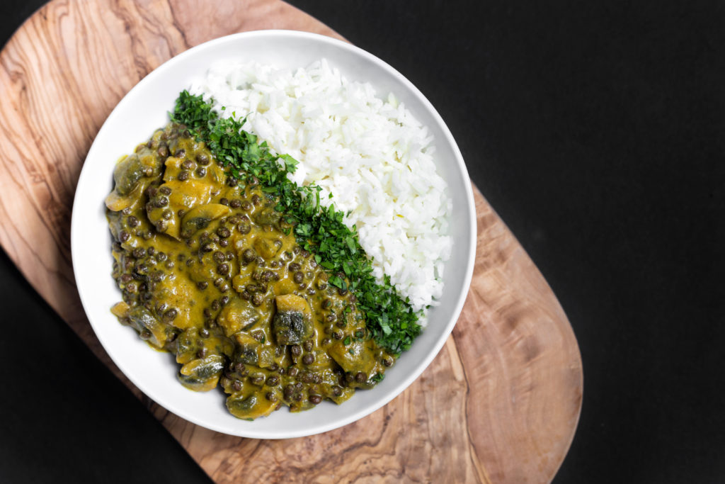 Green curry lentils | Ground Leaf