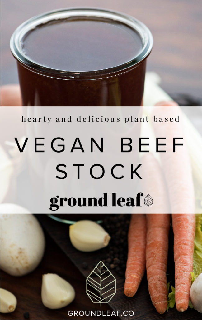 Ground Leaf Vegan beef stock