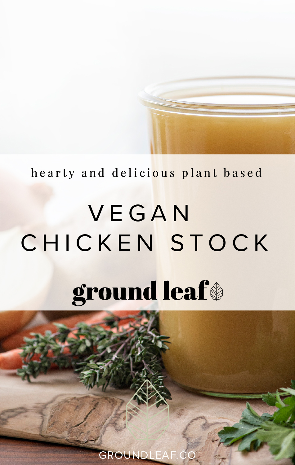 Learn how to make the most delicious VEGAN chicken stock right in your instant pot! | groundleaf.co
